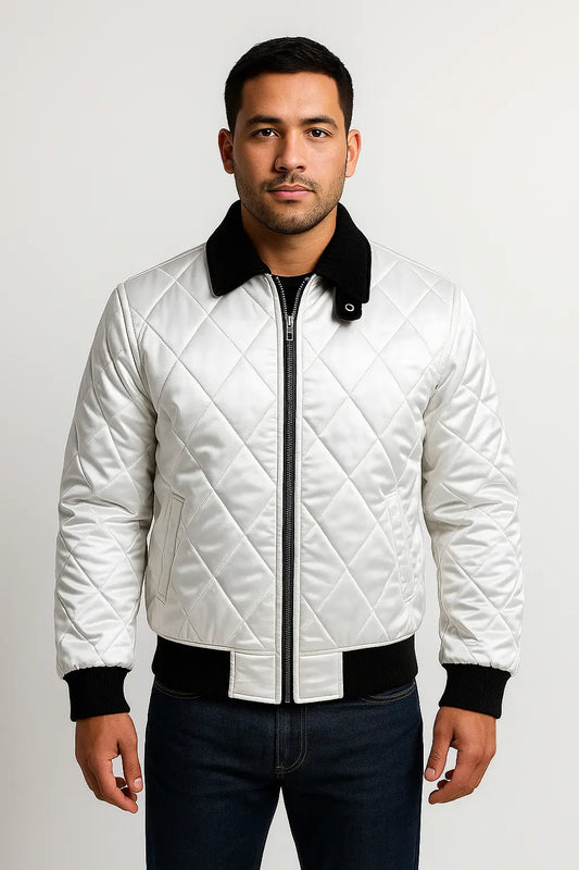 Drive Scorpion Jacket Ryan Gosling White Satin Bomber Jacket My Store