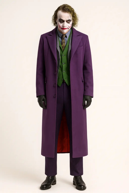 The Dark Knight Joker Cosplay Purple Coat