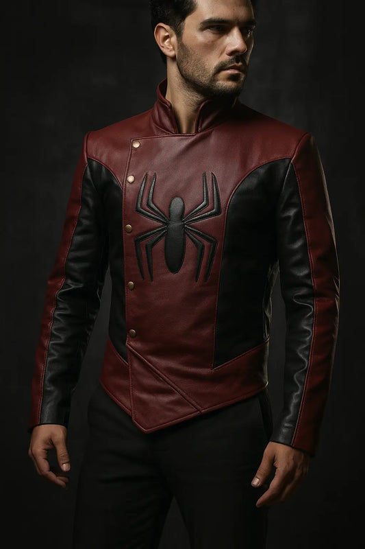 Spider Man Last Stand Peter Parker Leather Jacket Front View