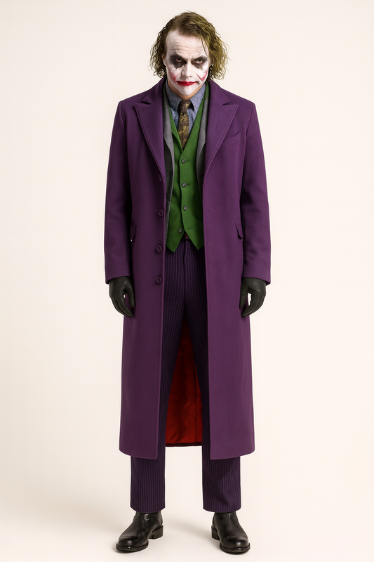The Dark Knight Joker Cosplay Purple Coat