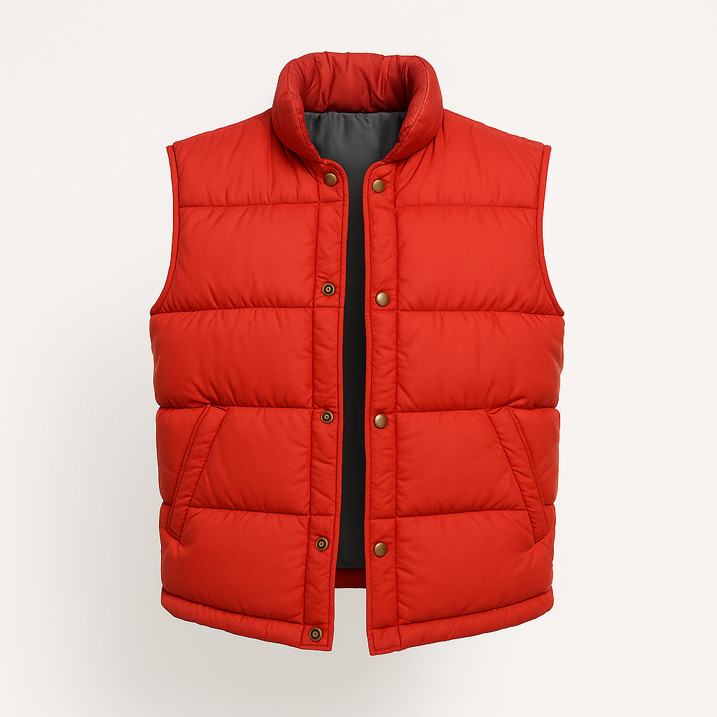 Red Puffer Vest Inspired by Marty McFly Costume