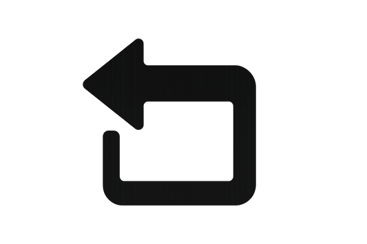 Return icon black color